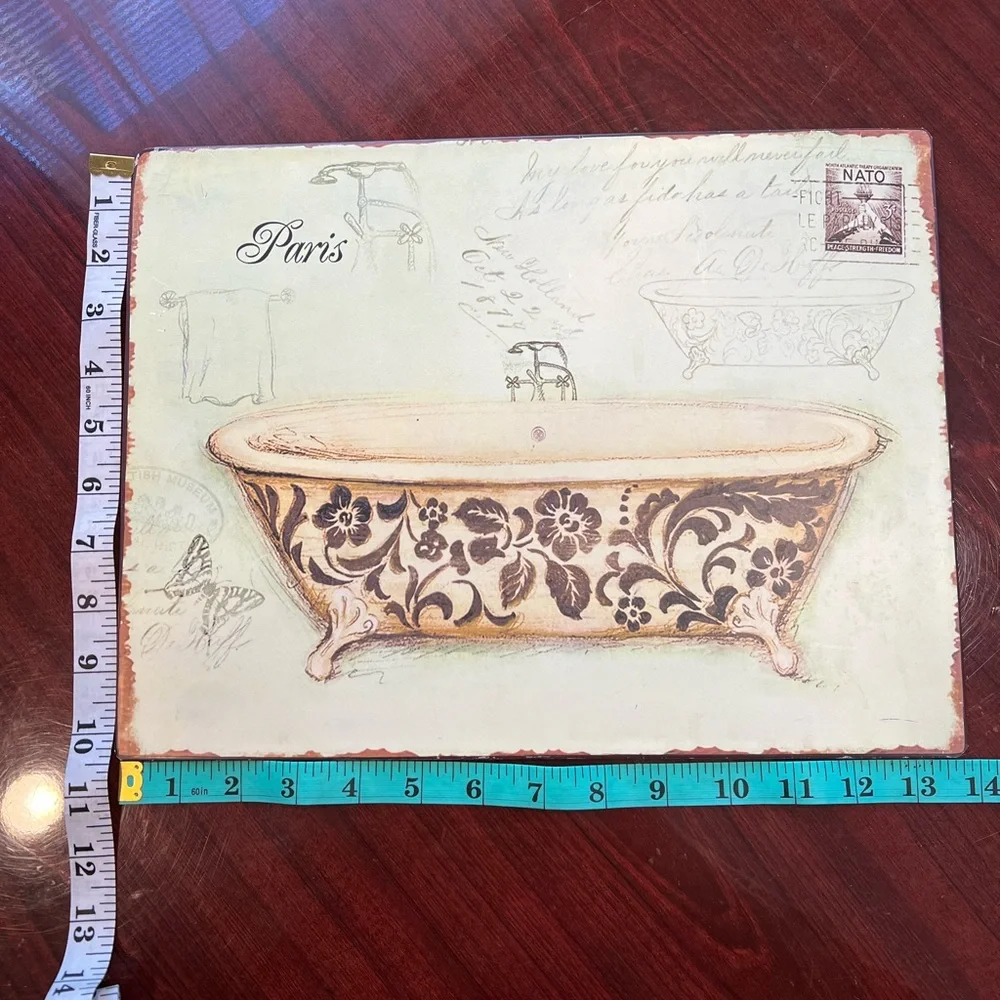Vintage Paris Bathtub Art Print - Picture 3 of 9